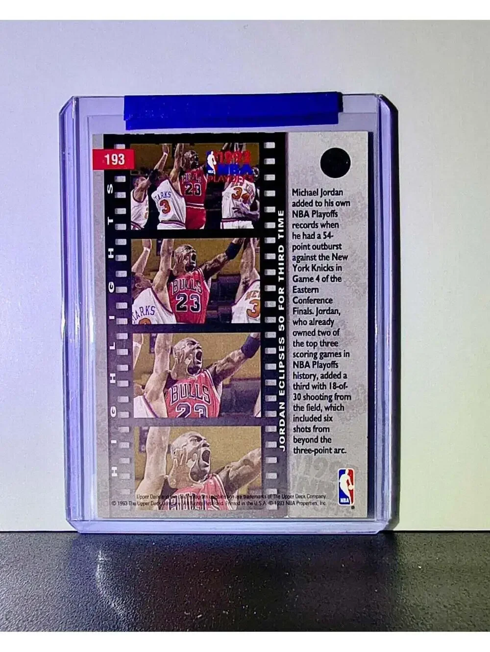 Michael Jordan 1993-94 Upper Deck #193 Basketball Card Chicago Bulls